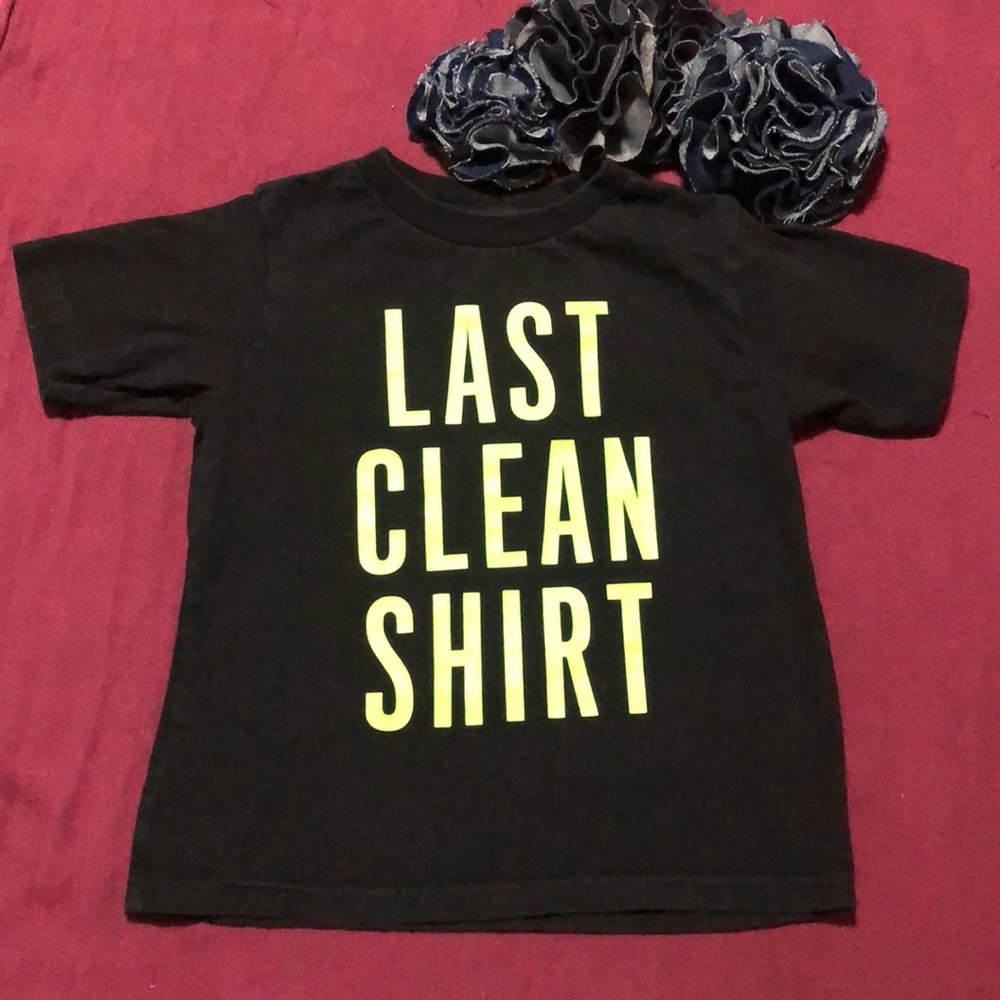 Crew neck “Last Clean Shirt” Tee